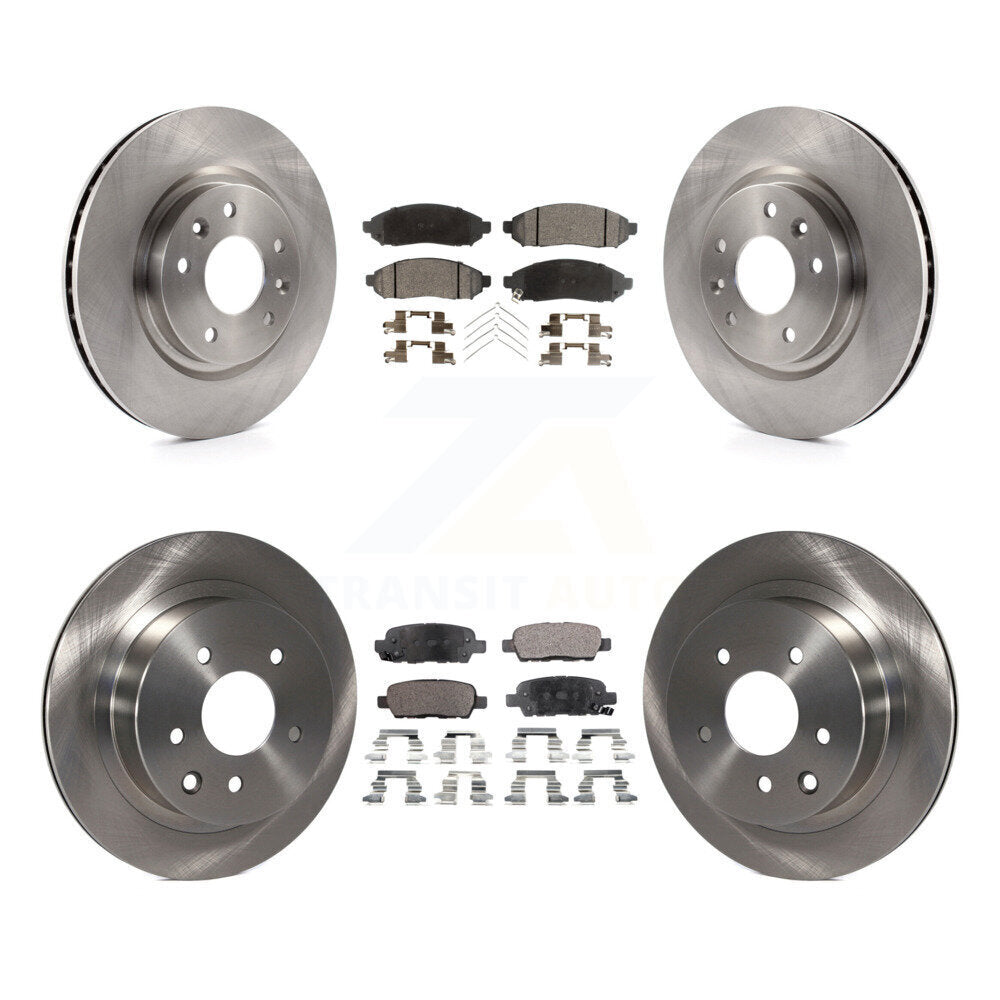 Kit de disques de frein à disque avant et arrière et plaquettes semi-métalliques pour Nissan LEAF