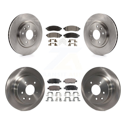 Kit de disques de frein à disque avant et arrière et plaquettes semi-métalliques pour Nissan LEAF