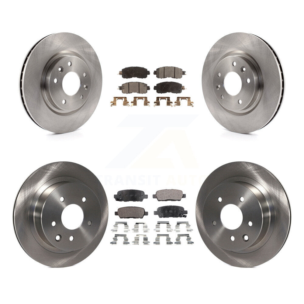 Kit de disques de frein à disque avant et arrière et plaquettes semi-métalliques pour Nissan LEAF