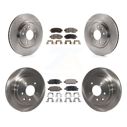 Kit de disques de frein à disque avant et arrière et plaquettes semi-métalliques pour Nissan LEAF