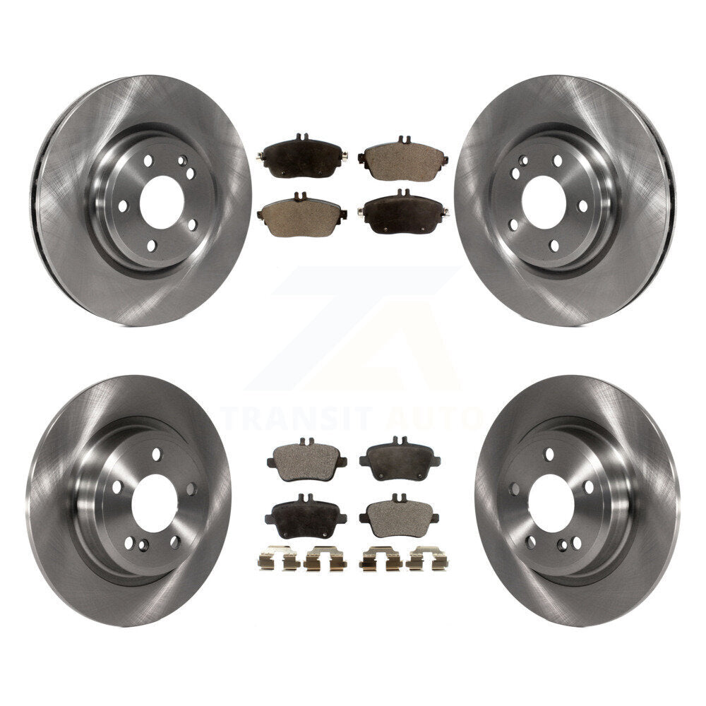 Kit de rotor de frein avant et arrière et plaquettes semi-métalliques pour Mercedes-Benz GLA250 CLA250