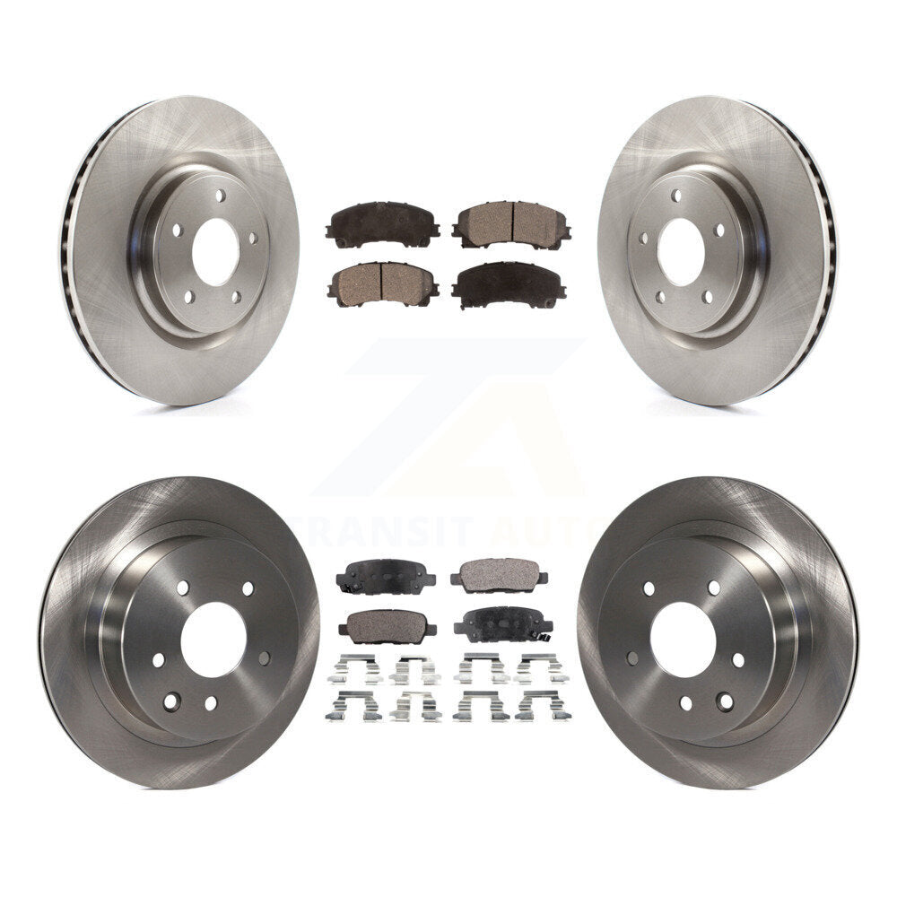 Kit de disques de frein à disque avant et arrière et plaquettes semi-métalliques pour Nissan Rogue