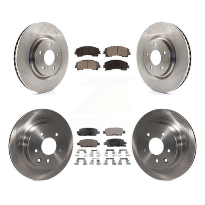 Kit de disques de frein à disque avant et arrière et plaquettes semi-métalliques pour Nissan Rogue