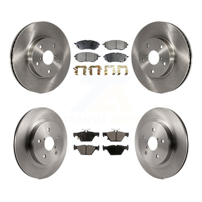 Rotors de frein à disque avant et arrière et kit de plaquettes semi-métalliques pour Subaru Legacy 2015 2.5