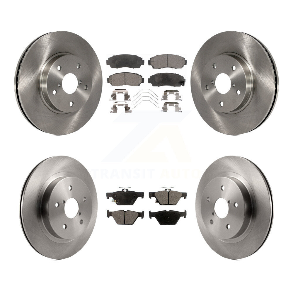 Kit de disques de frein avant et arrière et plaquettes semi-métalliques pour Subaru Legacy 2.5 2016 – 2019