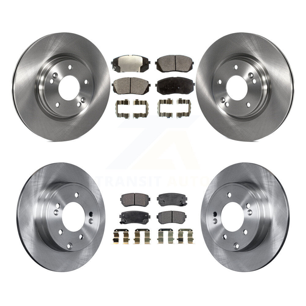 Kit de plaquettes de frein semi-métalliques pour rotors de frein avant et arrière, pour moteur à gaz Hyundai Sonata 2015