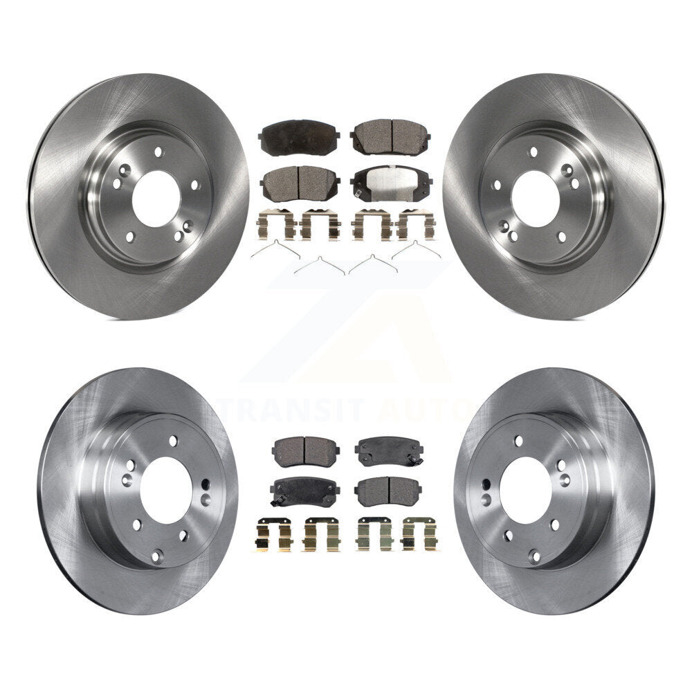 Kit de plaquettes de frein semi-métalliques pour rotors de frein avant et arrière, pour moteur Hyundai Sonata GAS 2016
