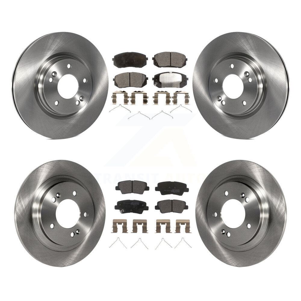 Kit de disques de frein à disque avant et arrière et plaquettes semi-métalliques pour Kia Optima