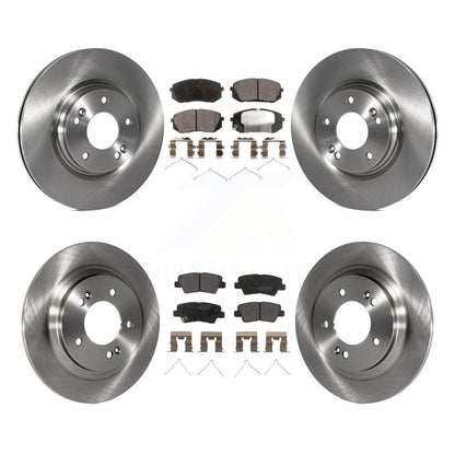Kit de disques de frein à disque avant et arrière et plaquettes semi-métalliques pour Kia Optima