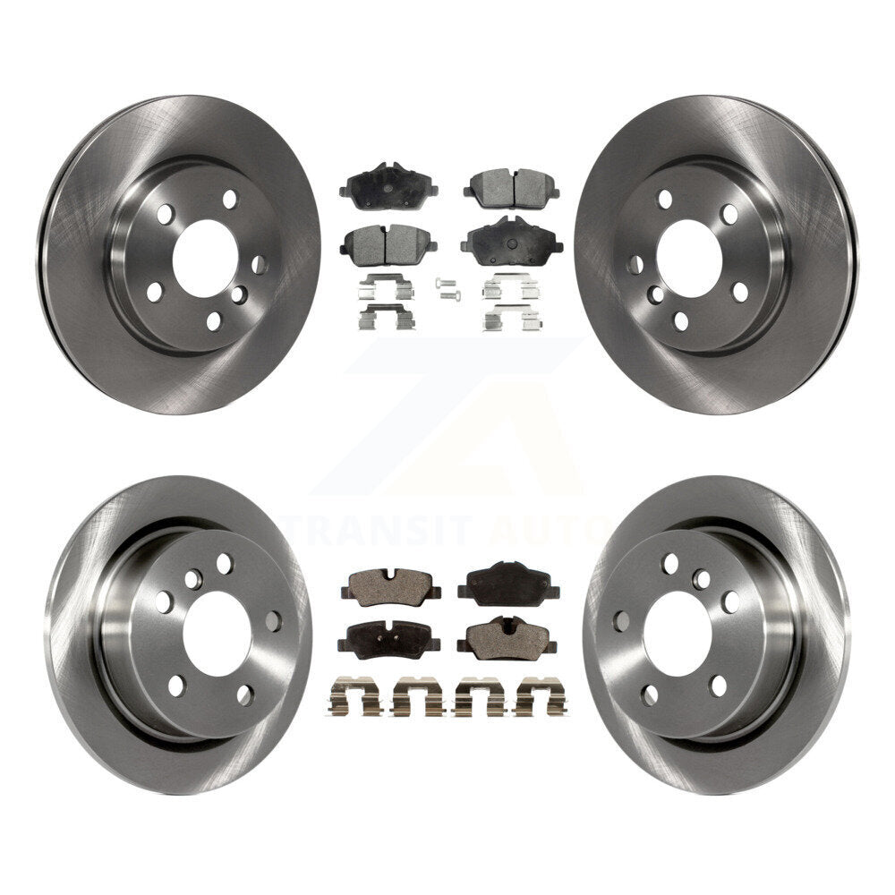 Kit de disques de frein à disque avant et arrière et plaquettes semi-métalliques pour Mini Cooper