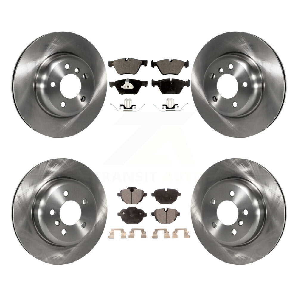 Kit de disques de frein à disque avant et arrière et plaquettes semi-métalliques pour BMW 528i xDrive