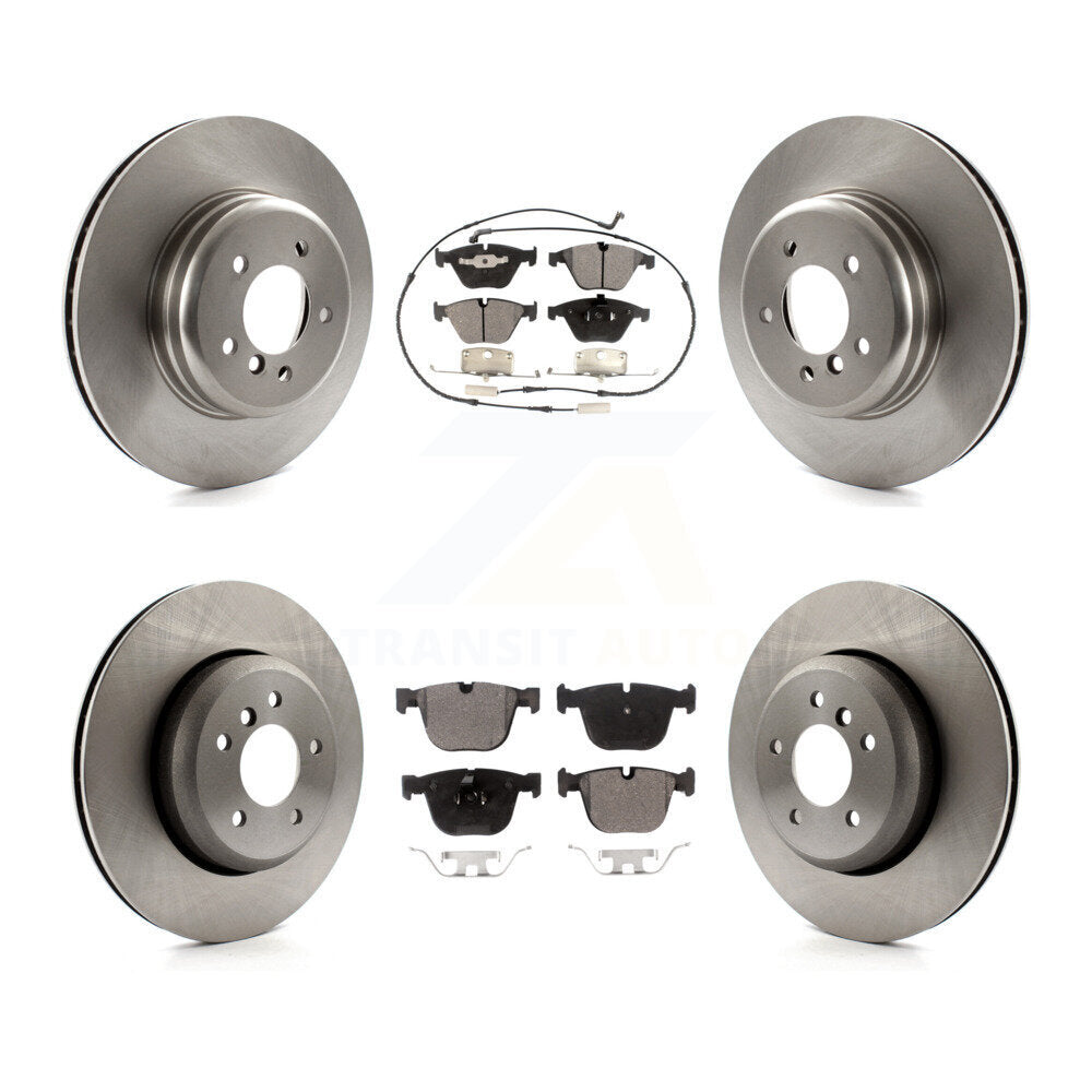Kit de rotor de frein avant et arrière et plaquettes semi-métalliques pour BMW 650i 645Ci 550i 545i 535