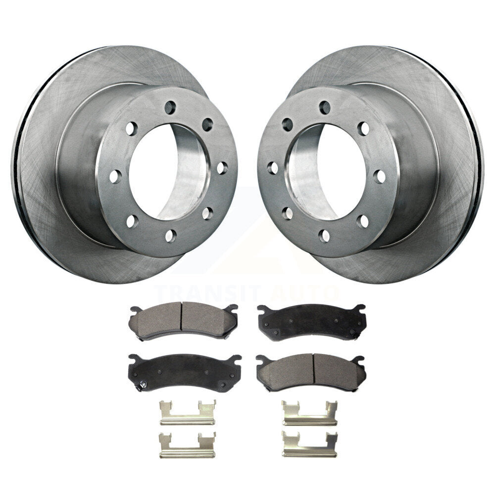 Kit de disques de frein à disque arrière et plaquettes semi-métalliques pour GMC Sierra 3500 Classic