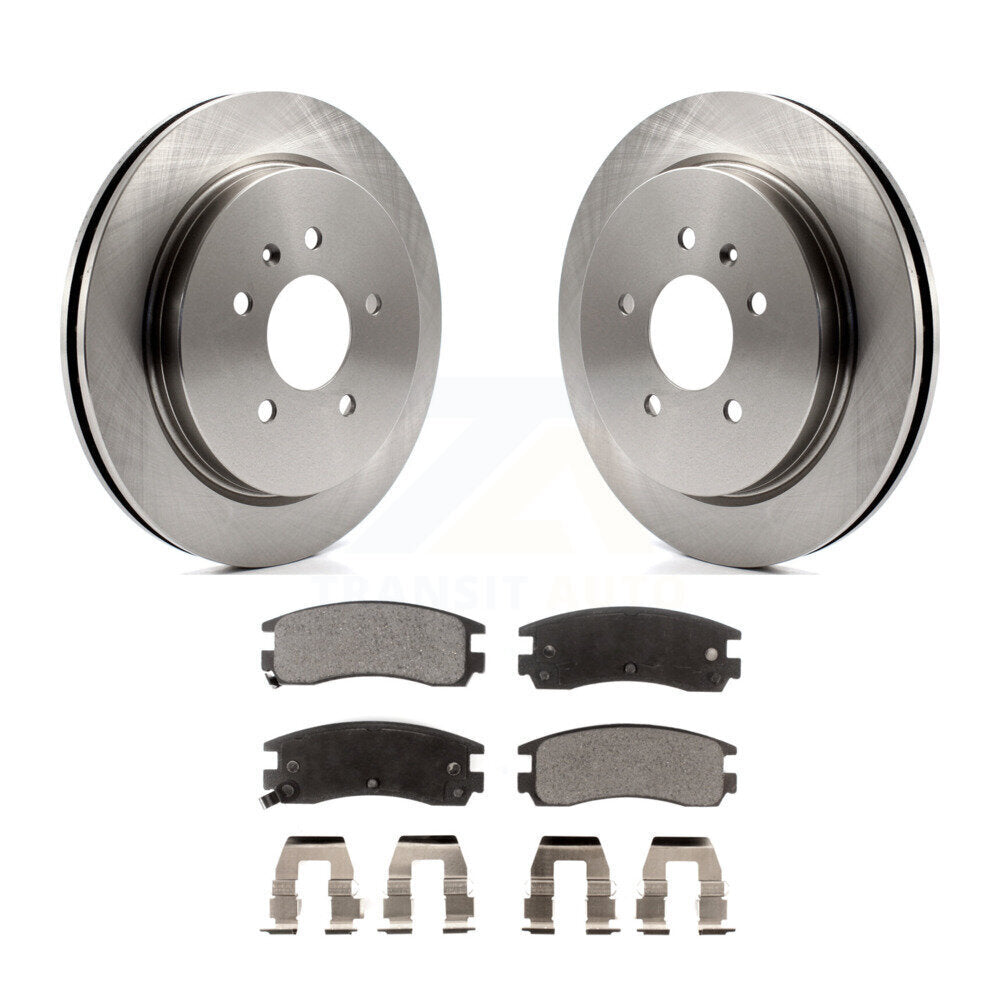 Rotors de frein arrière et kit de plaquettes semi-métalliques pour Cadillac Séville avec Roto ventilé
