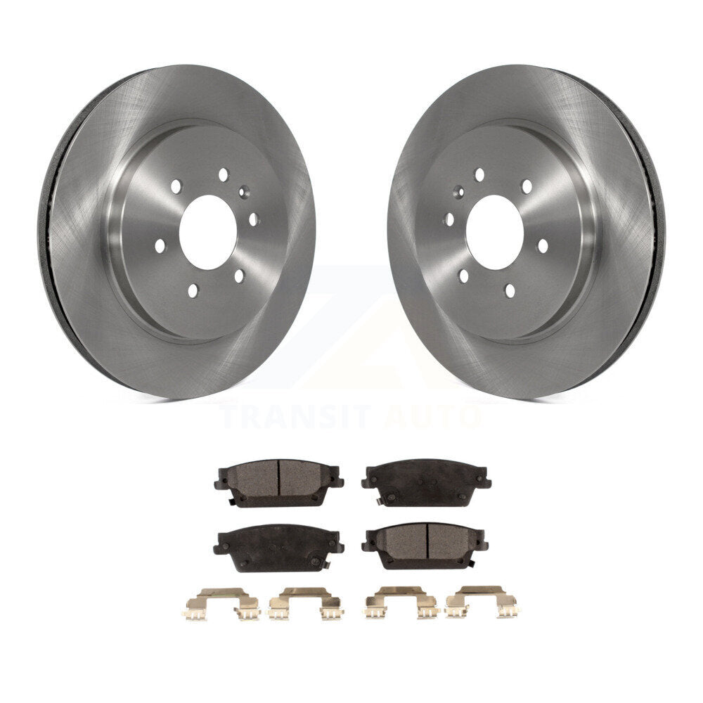 Kit de disques de frein à disque arrière et plaquettes semi-métalliques pour Cadillac SRX K8F-101529