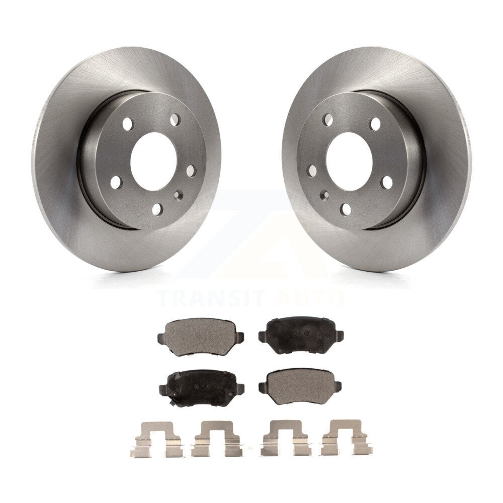 Kit de disques de frein à disque arrière et plaquettes semi-métalliques pour Saturn Astra 2008-2009