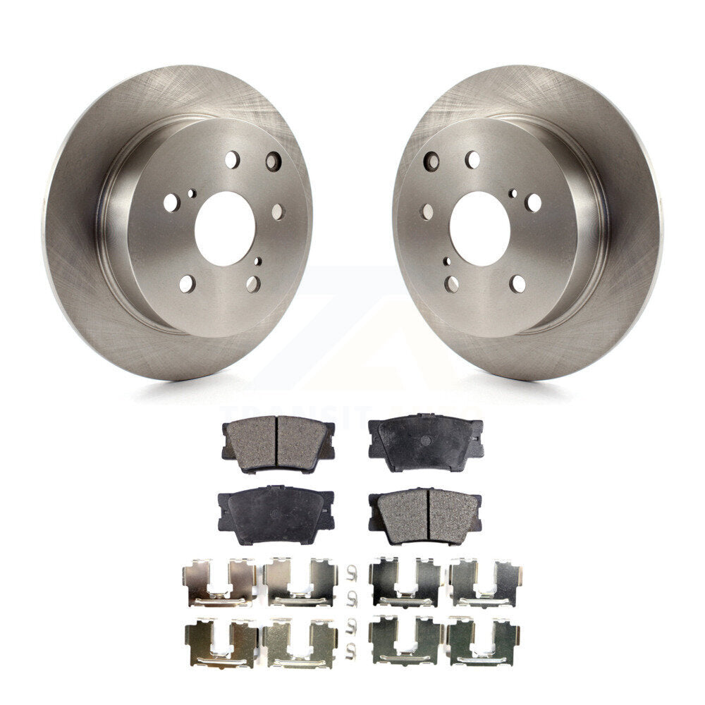 Kit de rotors de frein à disque arrière et plaquettes semi-métalliques pour Toyota Matrix Pontiac Vib