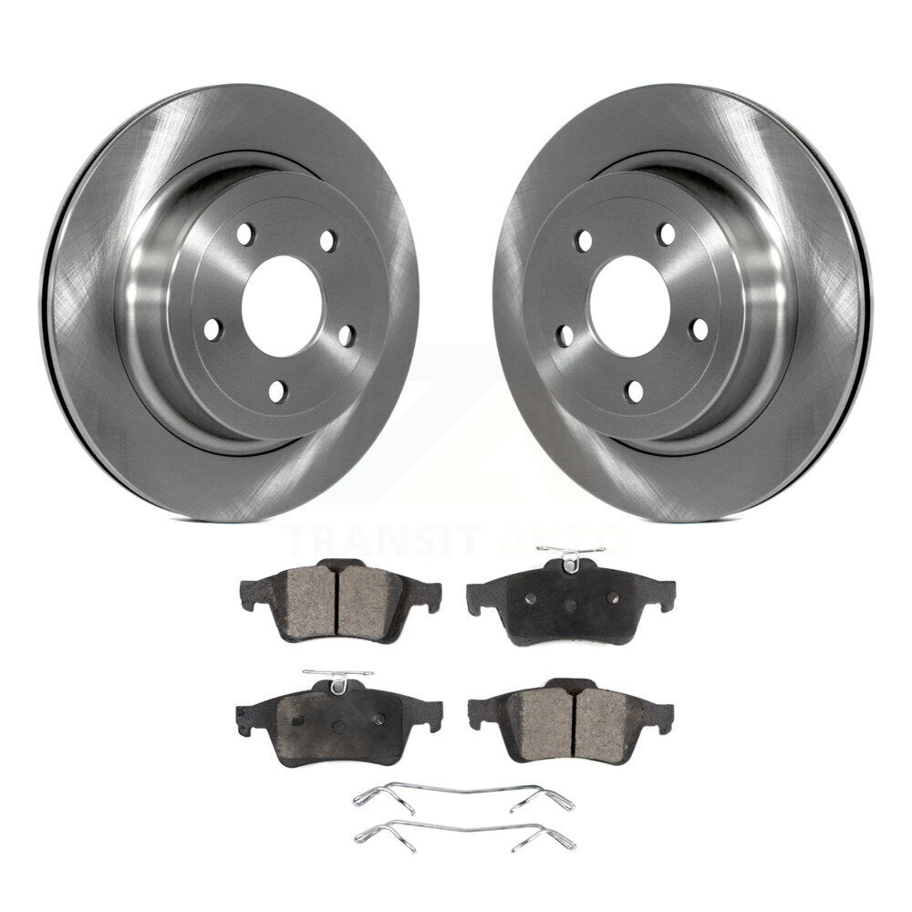 Rotors de frein à disque arrière et kit de plaquettes semi-métalliques pour Chevrolet Cobalt S 2008-2010