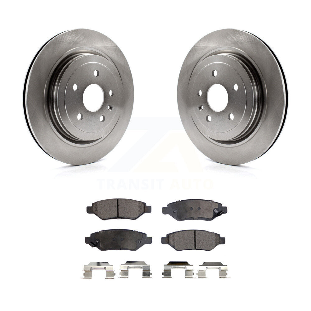 Kit de disques de frein à disque arrière et plaquettes semi-métalliques pour Cadillac CTS K8F-101556