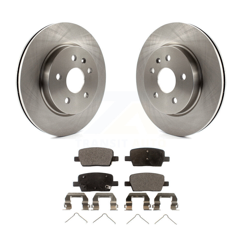 Rotors de frein à disque arrière et Kit de plaquettes semi-métalliques pour Chevrolet Camaro Cadillac CT