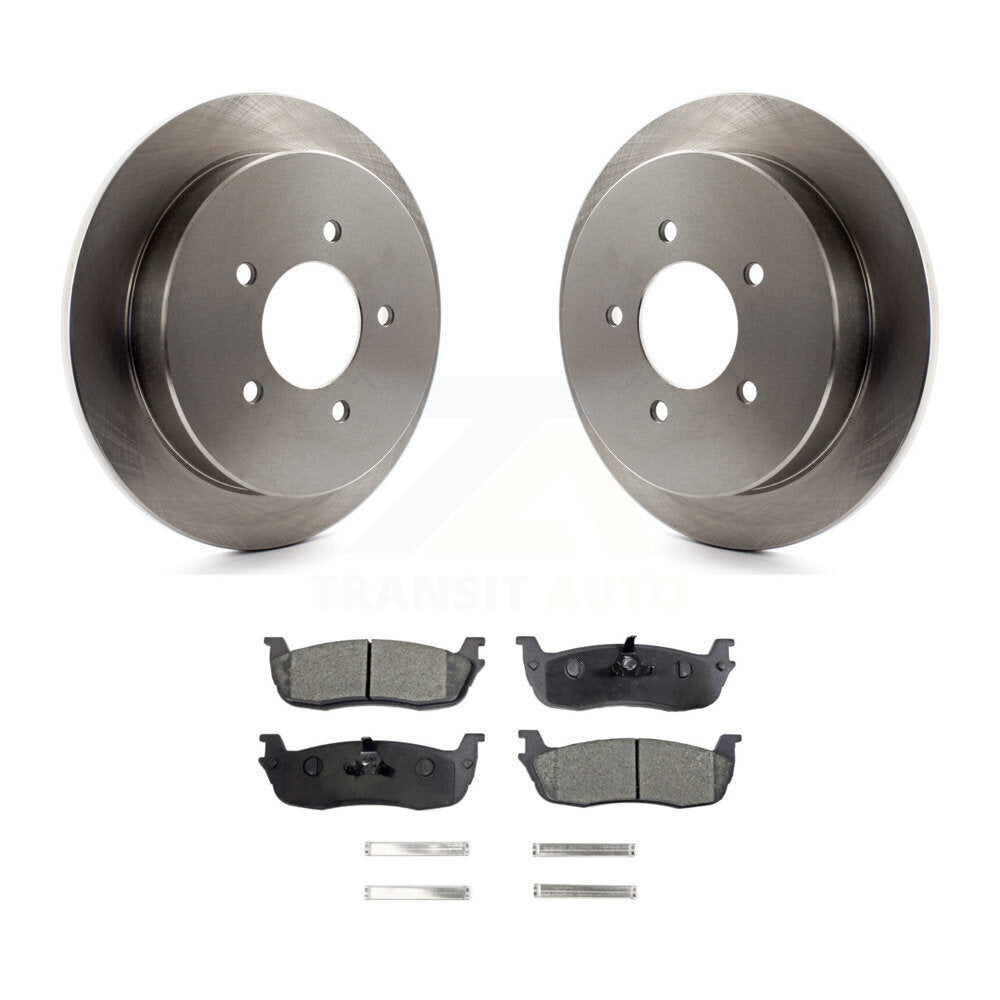 Rotors de frein à disque arrière et Kit de plaquettes semi-métalliques pour Ford F-150 Expedition Lincol