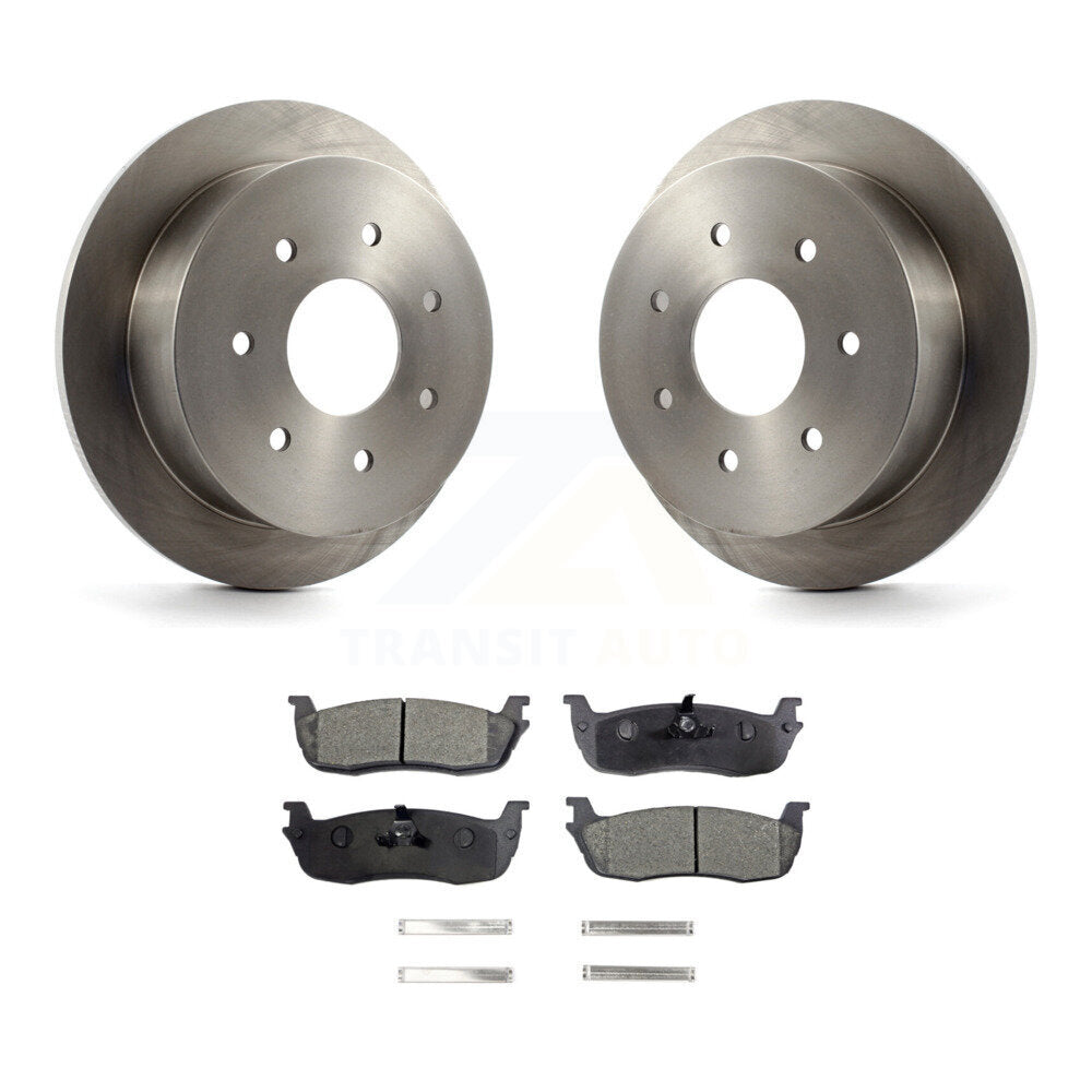 Kit de disques de frein à disque arrière et plaquettes semi-métalliques pour Ford F-150 F-250 HD