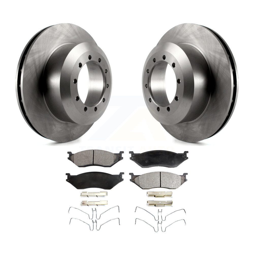 Kit de rotor de frein arrière et de plaquettes semi-métalliques pour châssis de camping-car Ford F-53 E-55