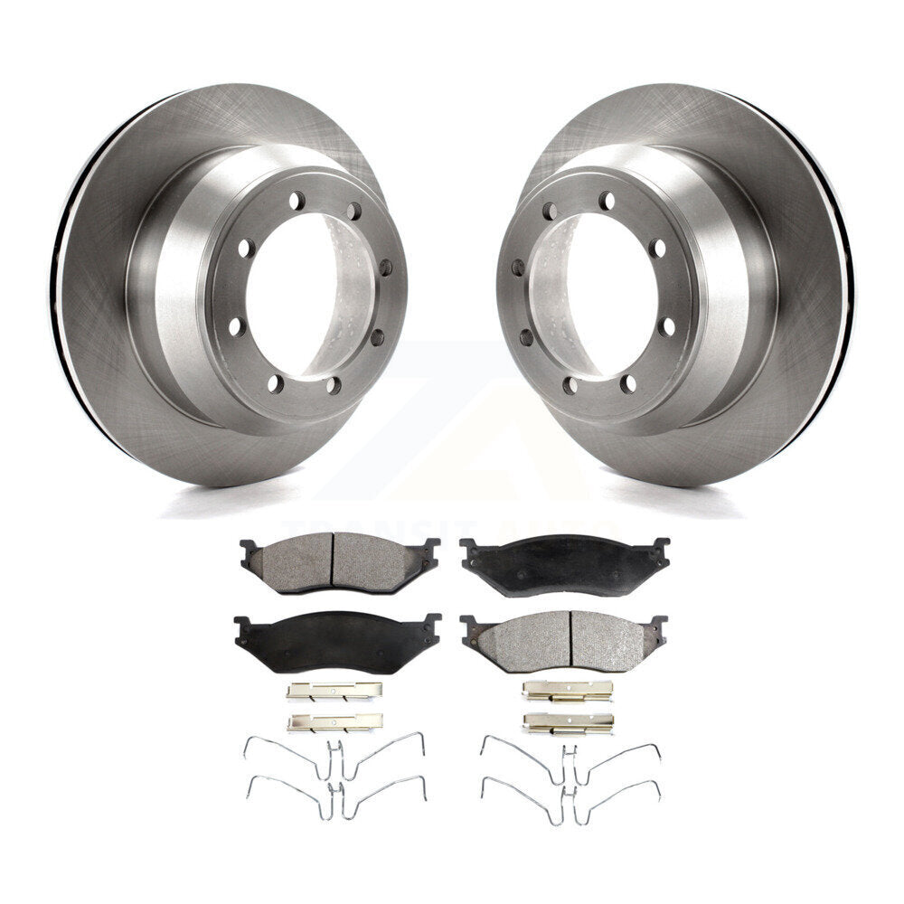 Kit de disques de frein à disque arrière et plaquettes semi-métalliques pour Ford F-550 Super Duty