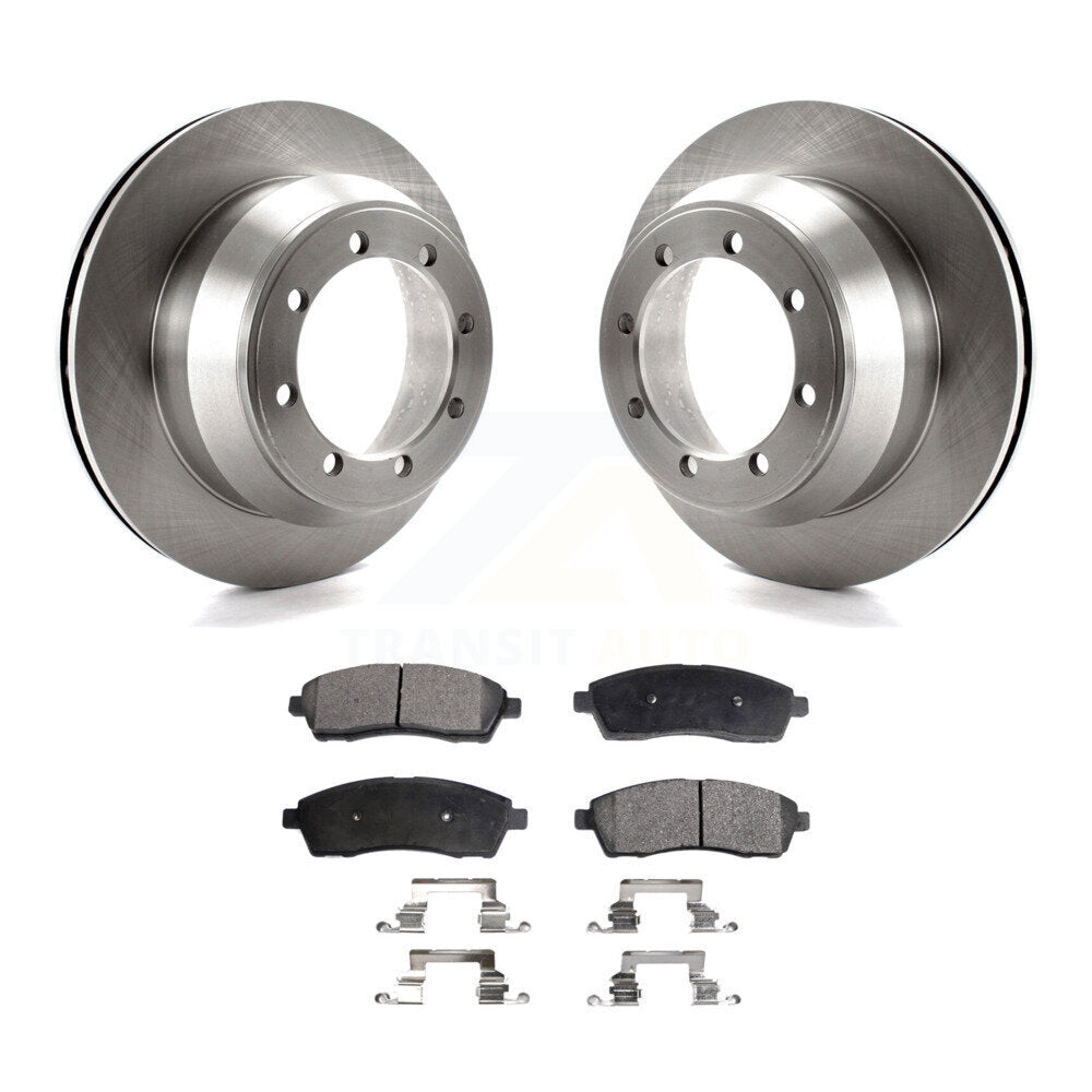 Kit de disques de frein à disque arrière et plaquettes semi-métalliques pour Ford F-350 Super Duty