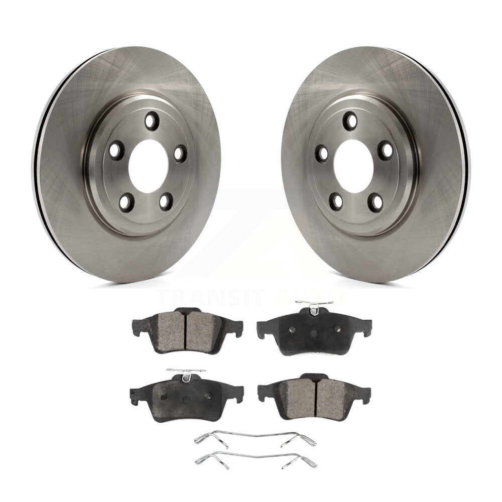 Kit de disques de frein à disque arrière et plaquettes semi-métalliques pour Jaguar Vanden Plas XJ8