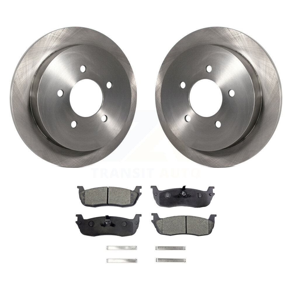 Kit de rotor de frein à disque arrière et de plaquettes semi-métalliques pour Ford F-150 Heritage Expeditio