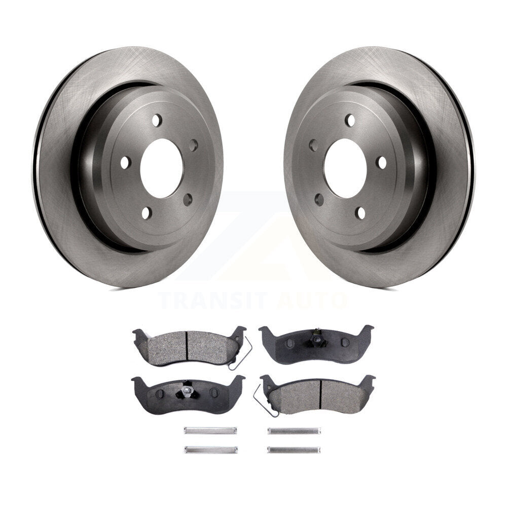 Kit de rotor de frein arrière et de plaquettes semi-métalliques pour Ford Crown Victoria Mercury Gran