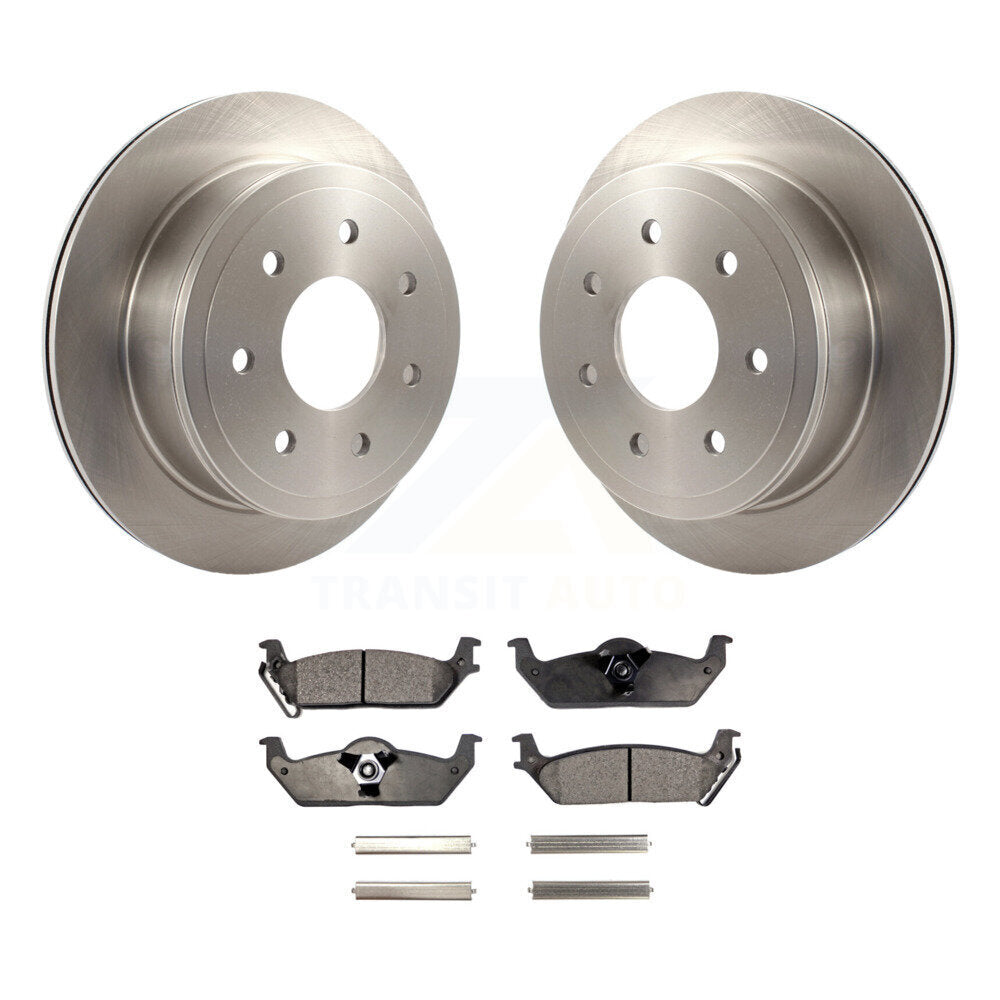 Kit de disques de frein à disque arrière et plaquettes semi-métalliques pour Ford F-150 Lincoln Mark L