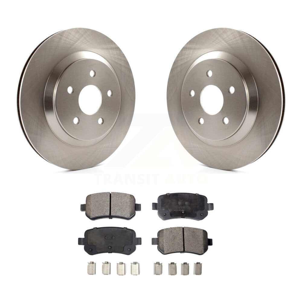 Rotor de frein à disque arrière et Kit de plaquettes semi-métalliques pour Ford Freestar Mercury Montere
