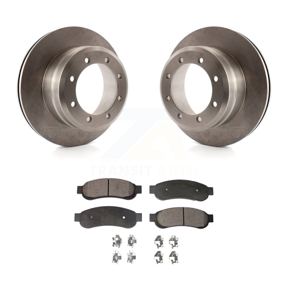 Kit de disques de frein à disque arrière et plaquettes semi-métalliques pour Ford F-350 Super Duty