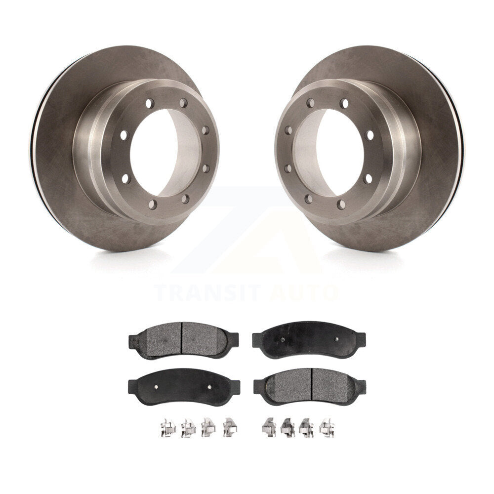 Kit de rotor de frein arrière et de plaquettes semi-métalliques pour Ford F-350 Super Duty F-250 F-45