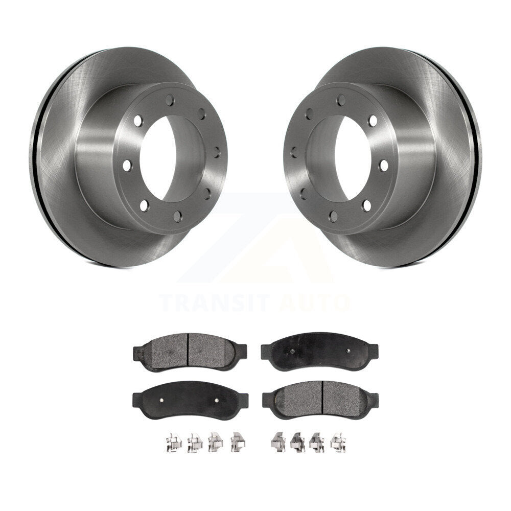 Rotors de frein à disque arrière et Kit de plaquettes semi-métalliques pour Ford F-250 Super Duty F-35