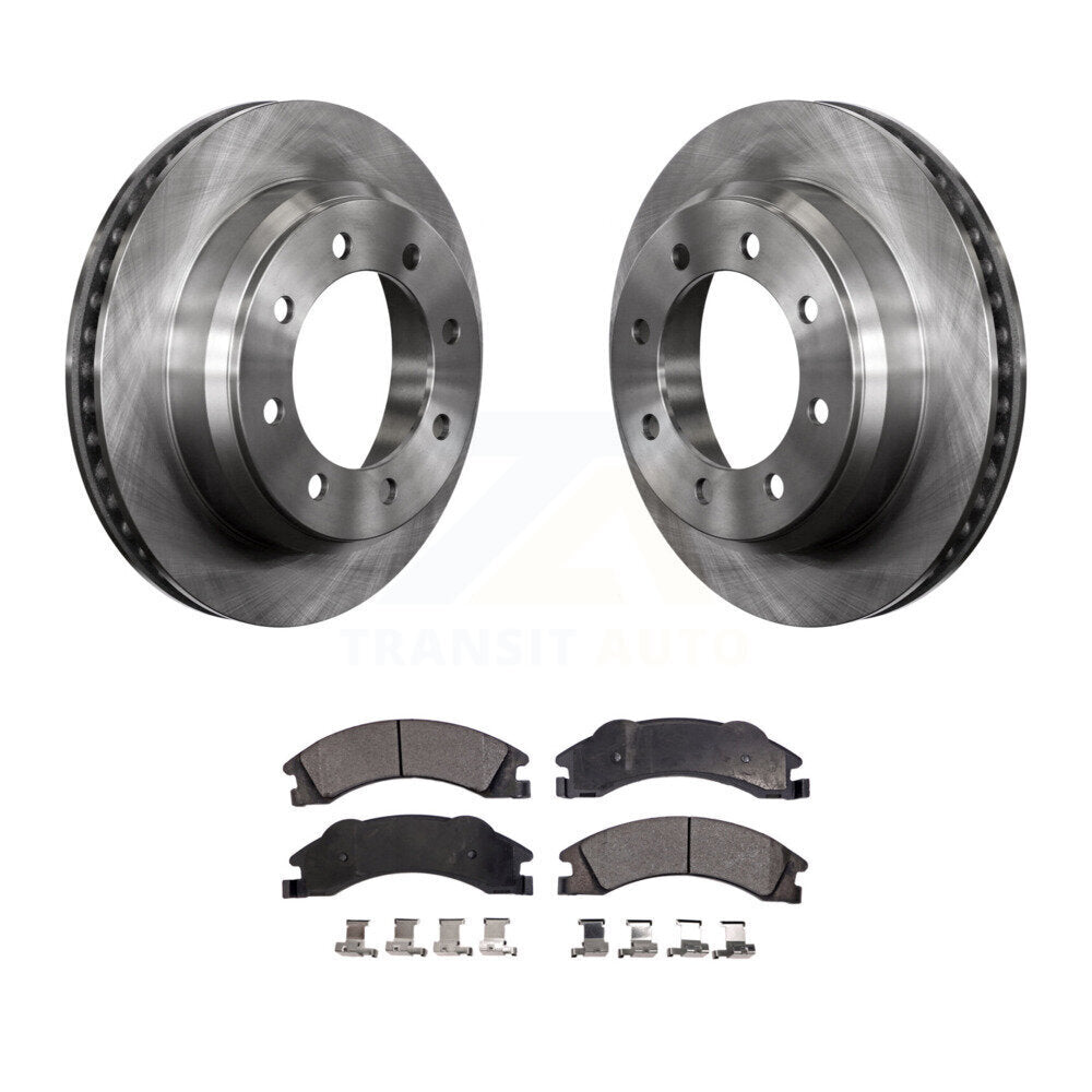 Kit de rotor de frein arrière et de plaquettes semi-métalliques pour Ford E-350 Super Duty E-250 E-15
