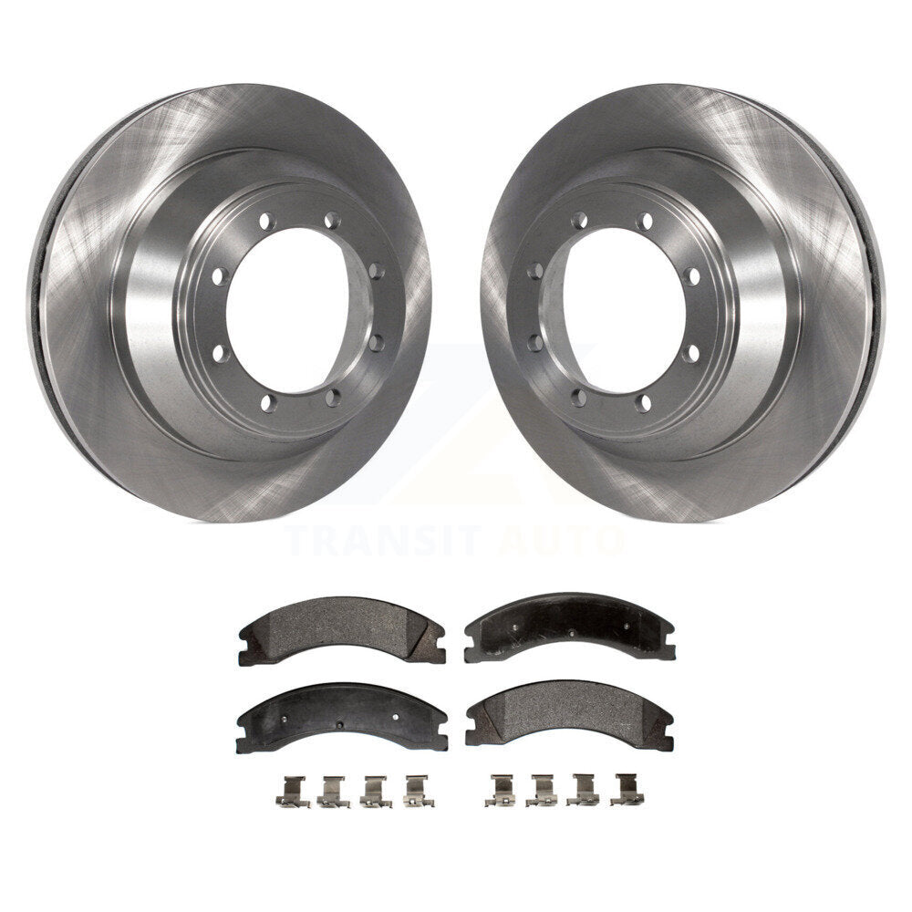 Kit de disques de frein à disque arrière et plaquettes semi-métalliques pour Ford E-450 Super Duty