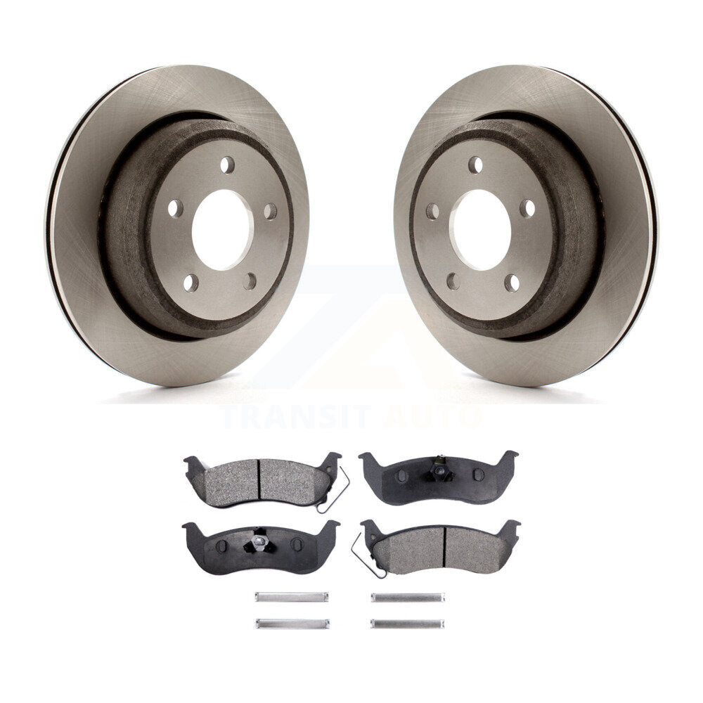 Rotors de frein à disque arrière et Kit de plaquettes semi-métalliques pour Ford Ranger Mazda B2300 B400