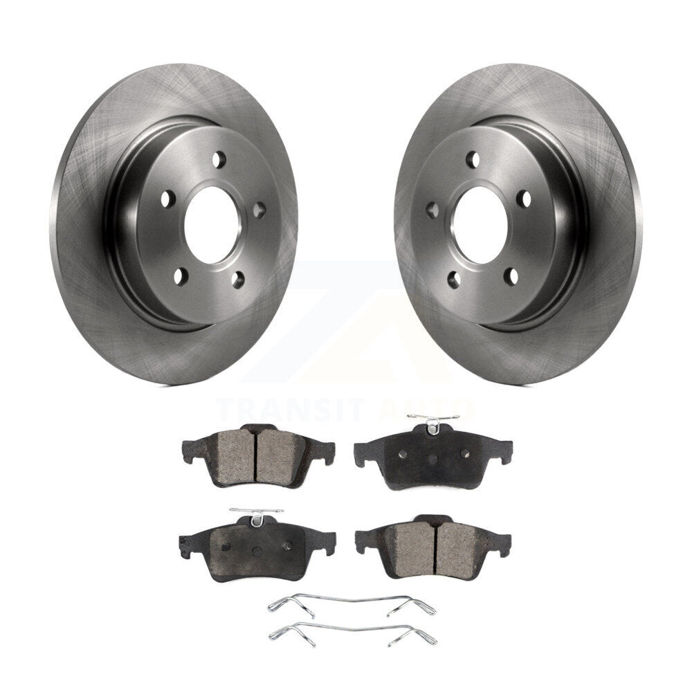Kit de disques de frein à disque arrière et plaquettes semi-métalliques pour Ford Focus K8F-101625