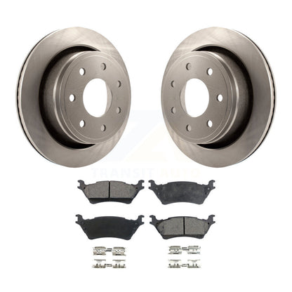 Rotors de frein arrière et kit de plaquettes semi-métalliques pour Ford F-150 12-14 avec roue à 7 écrous