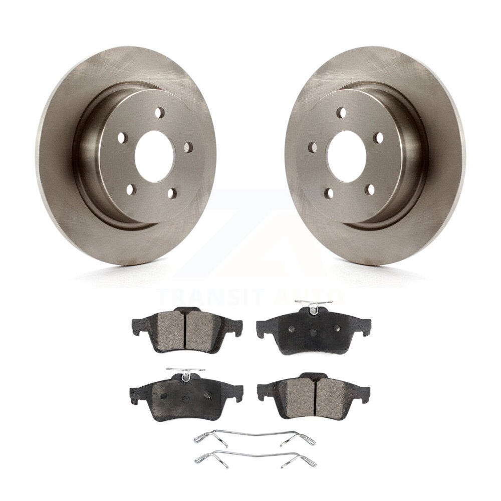 Kit de rotor de frein arrière et de plaquettes semi-métalliques pour Ford Escape Transit Connect C-Ma