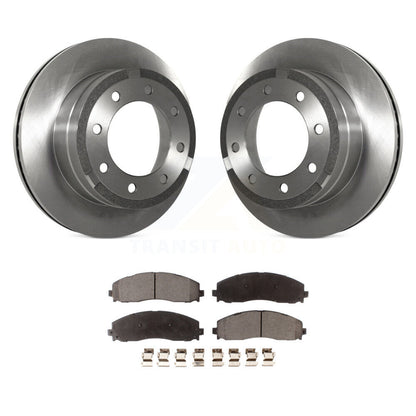 Rotors de frein à disque arrière et Kit de plaquettes semi-métalliques pour Ford F-350 Super Duty F-25