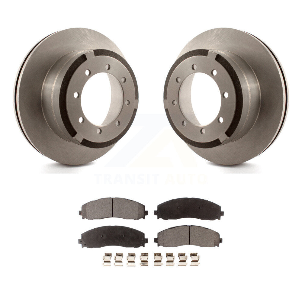 Kit de rotor de frein arrière et de plaquettes semi-métalliques pour Ford F-350 Super Duty F-250 F-45