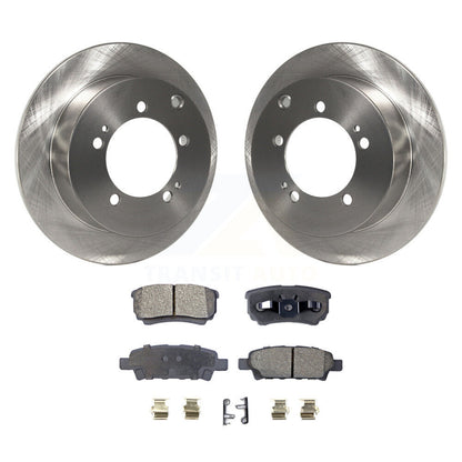 Rotors de frein à disque arrière et kit de plaquettes semi-métalliques pour Mitsubishi Lancer Outlande
