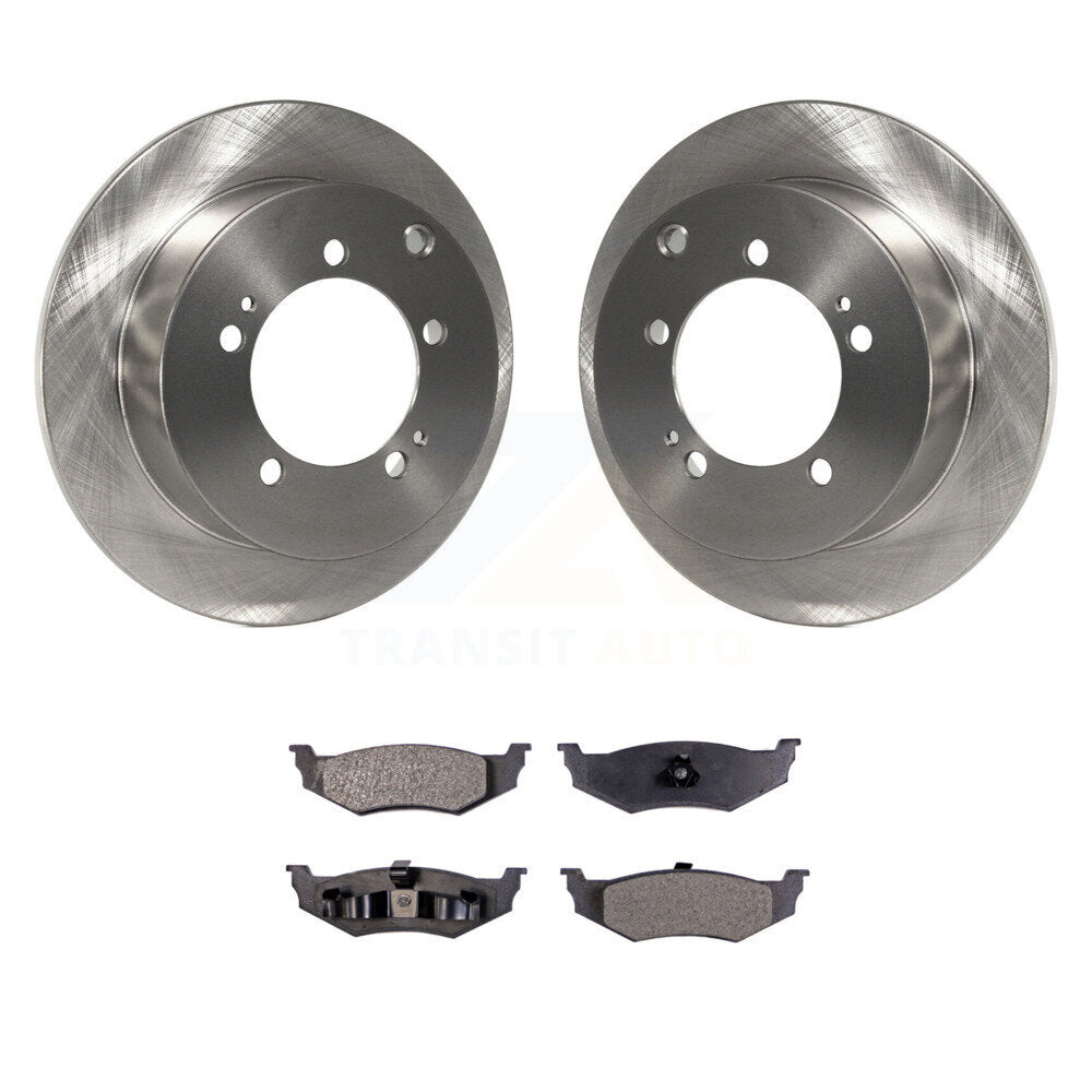 Kit de plaquettes semi-métalliques de rotor de frein arrière pour Dodge Stratus avec roue d'usine de 14"