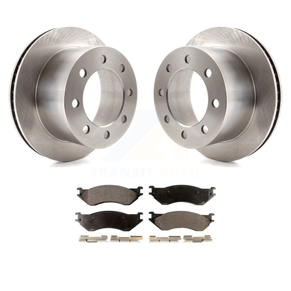 Rotors de frein à disque arrière et kit de plaquettes semi-métalliques pour Dodge Ram 2001 2002 2500 350