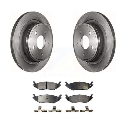 Kit de disques de frein à disque arrière et plaquettes semi-métalliques pour Dodge Ram 1500 K8F-101646
