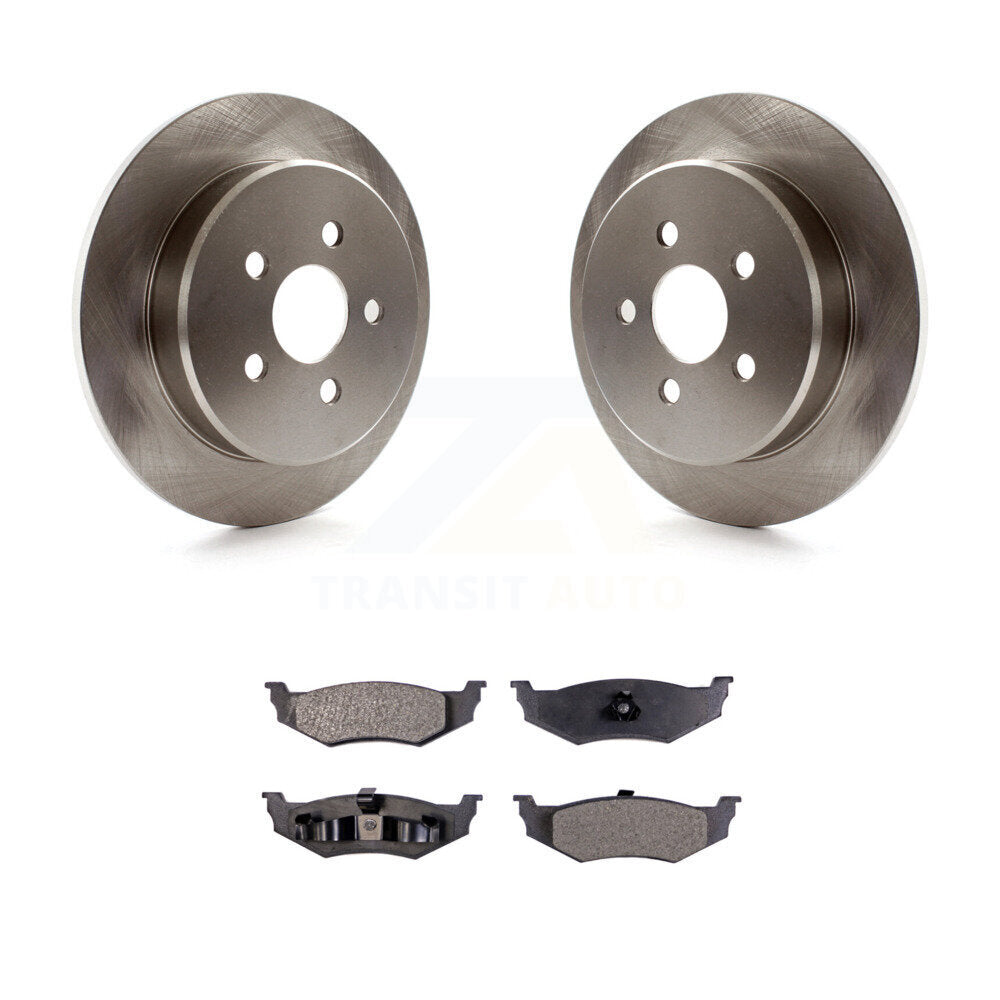 Rotor de frein à disque arrière et Kit de plaquettes semi-métalliques pour Chrysler PT Cruiser Dodge Neo